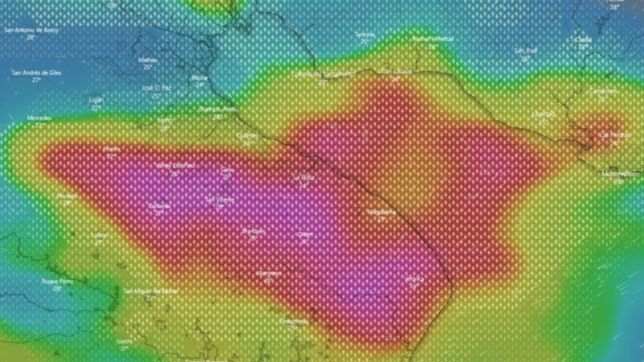 la impactante imagen de radar que muestra la llegada de tormentas a la plata