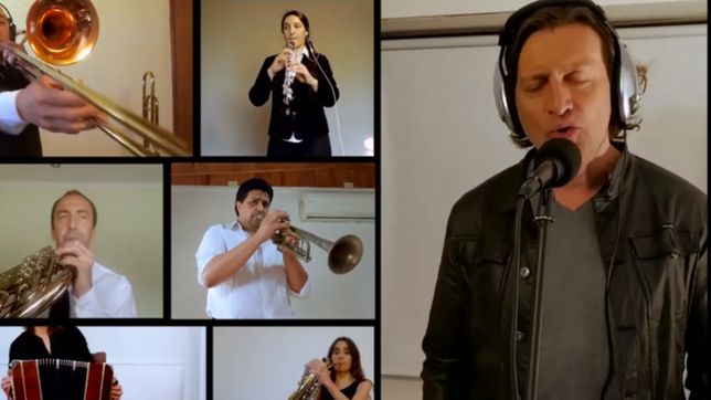 la banda del servicio penitenciario presento un tango junto al cantante jorge vazquez