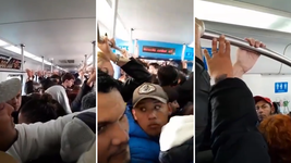 cancelaciones y vagones atestados: asi se viaja en el tren roca por problemas operativos