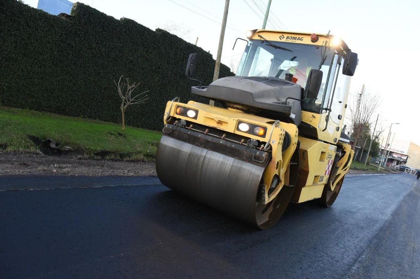 Obra de pavimentación