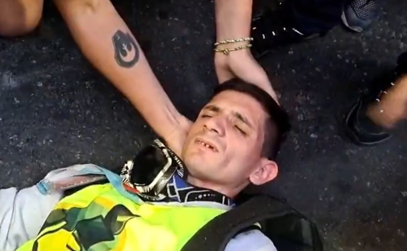 El periodista herido durante nuevos hechos de violencia en la marcha de los jubilados