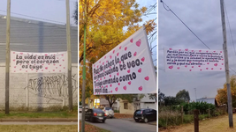 los insolitos pasacalles colgados por un enamorado en altos de san lorenzo que son virales los insolitos pasacalles colgados por un enamorado en altos de san lorenzo que son virales