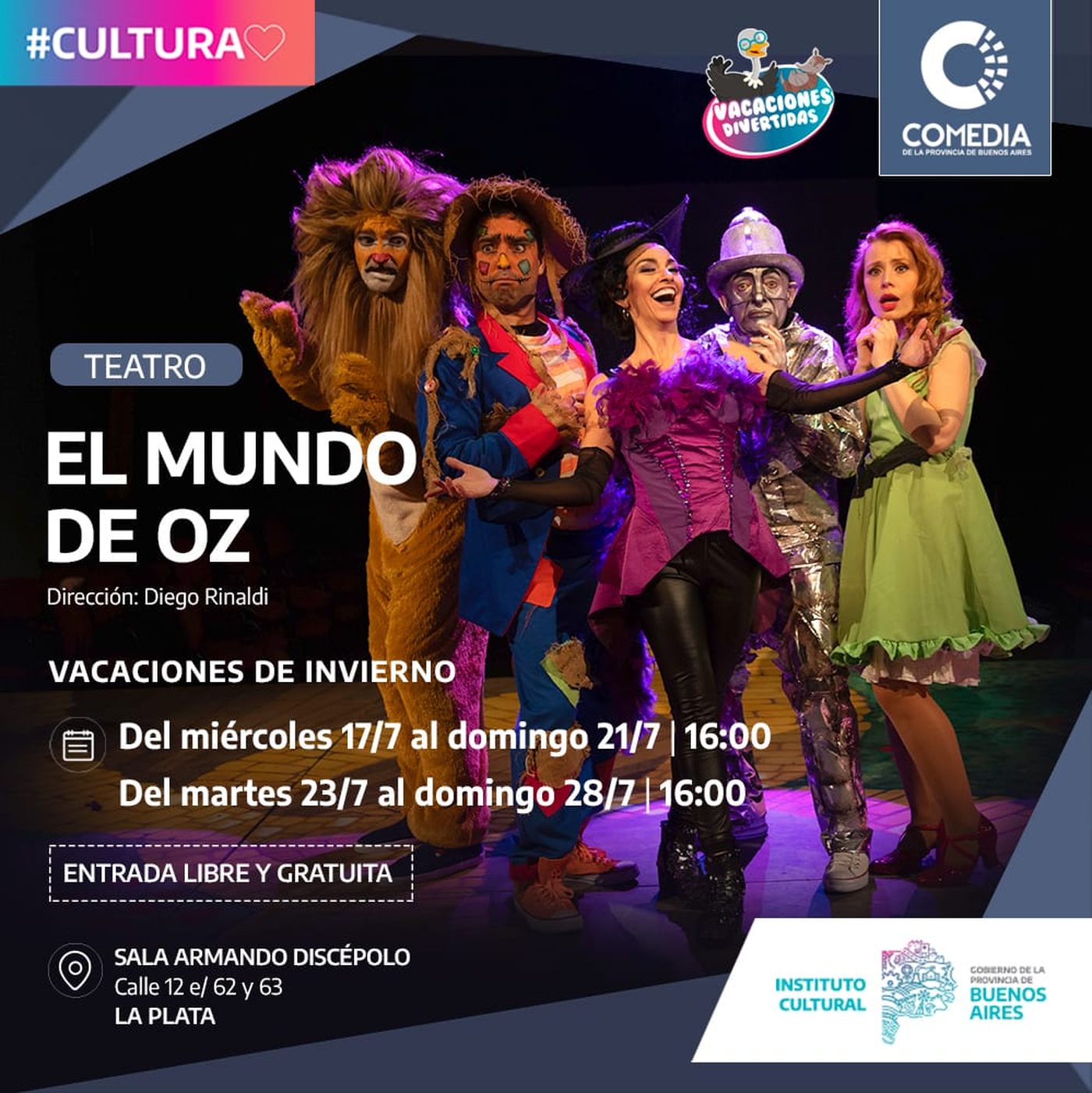 "El Mundo de Oz" llega en vacaciones de invierno a La Plata