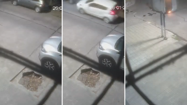 un hombre alcoholizado choco contra un auto estacionado en el centro de la plata y termino volcando