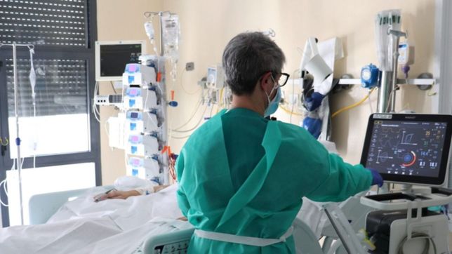 fuerte caida en la cantidad de pacientes con coronavirus en terapia intensiva