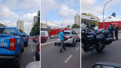 conductor impide que la grúa se lleve su auto en 7