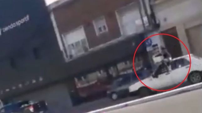 video: asi atropellaron a un policia en la plata