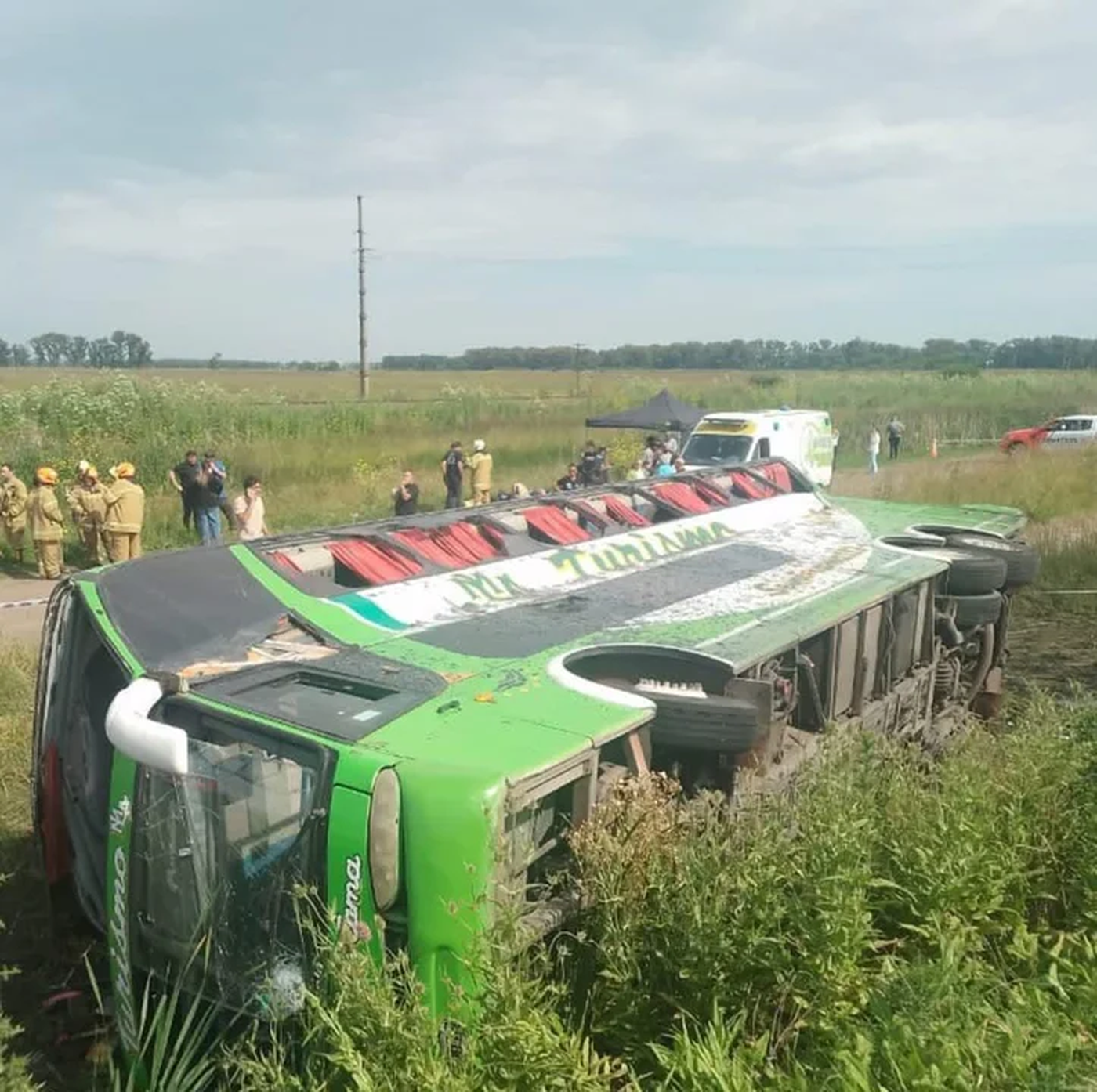 En el colectivo de la empresa Turismo New Bus viajaban unas cincuenta personas, dos de las cuales fallecieron