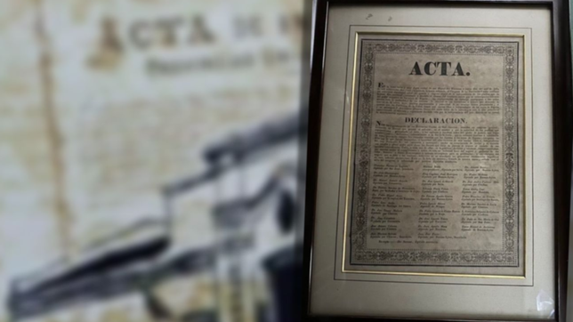 la aduana recupero un impreso original de la declaracion de independencia de 1816