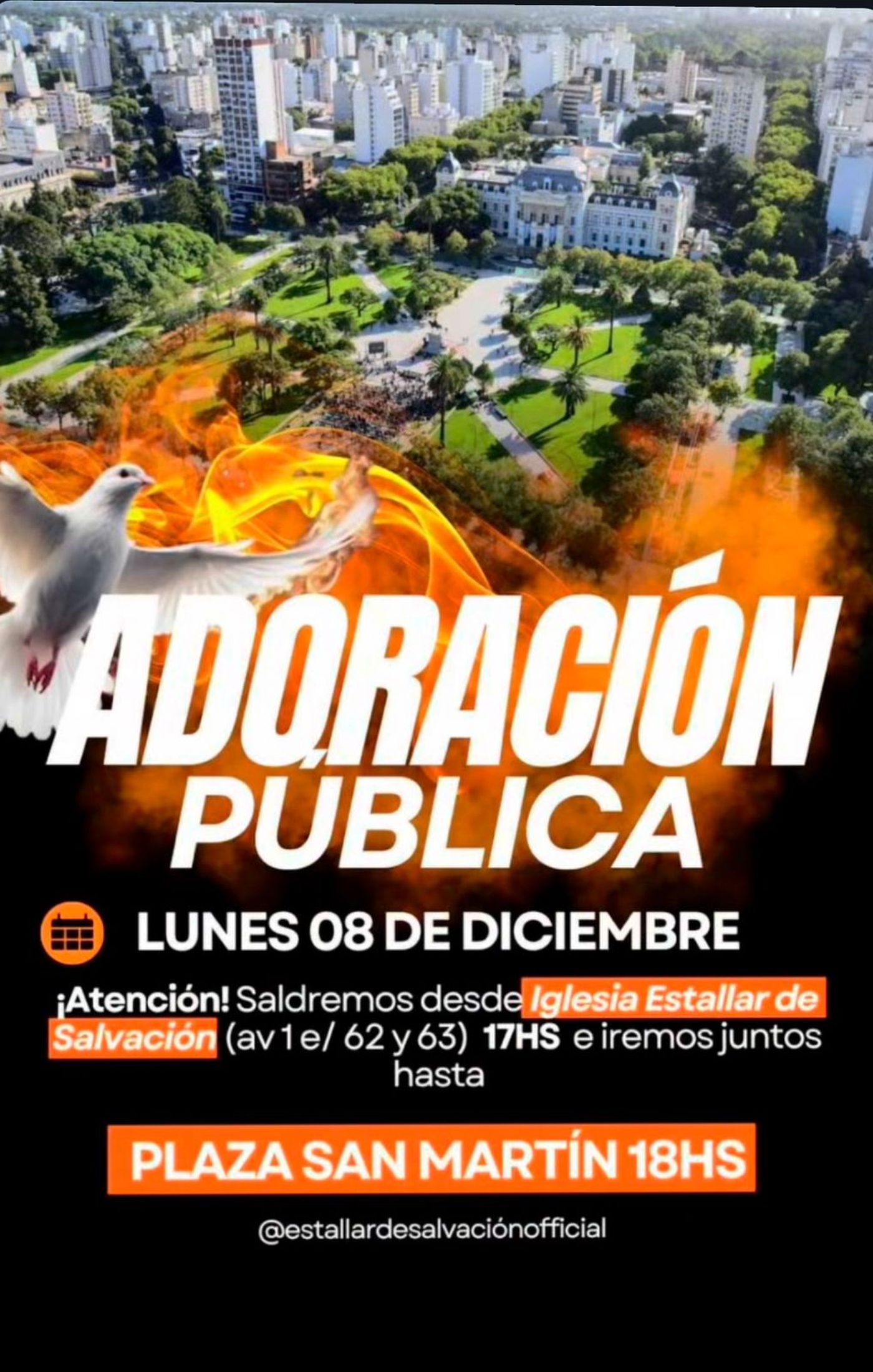 La convocatoria para la jornada religiosa