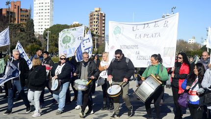 Los docentes marcharon en La Plata por el aumento de la violencia en las escuelas