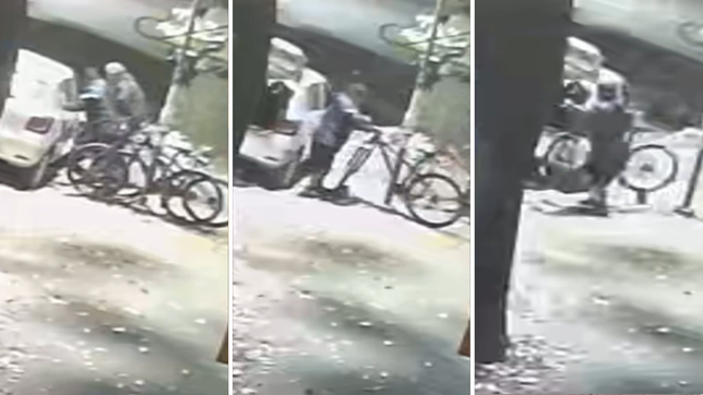 ataron sus bicicletas afuera de un bar y el guardia prometio cuidarlas, pero se fue y las robaron