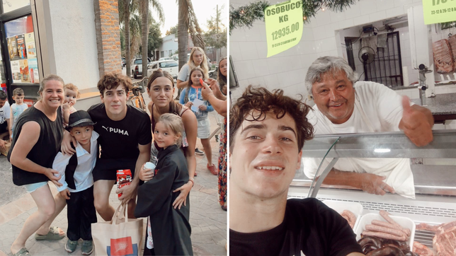franco colapinto descansa en un pueblo bonaerense y se saco fotos con los vecinos
