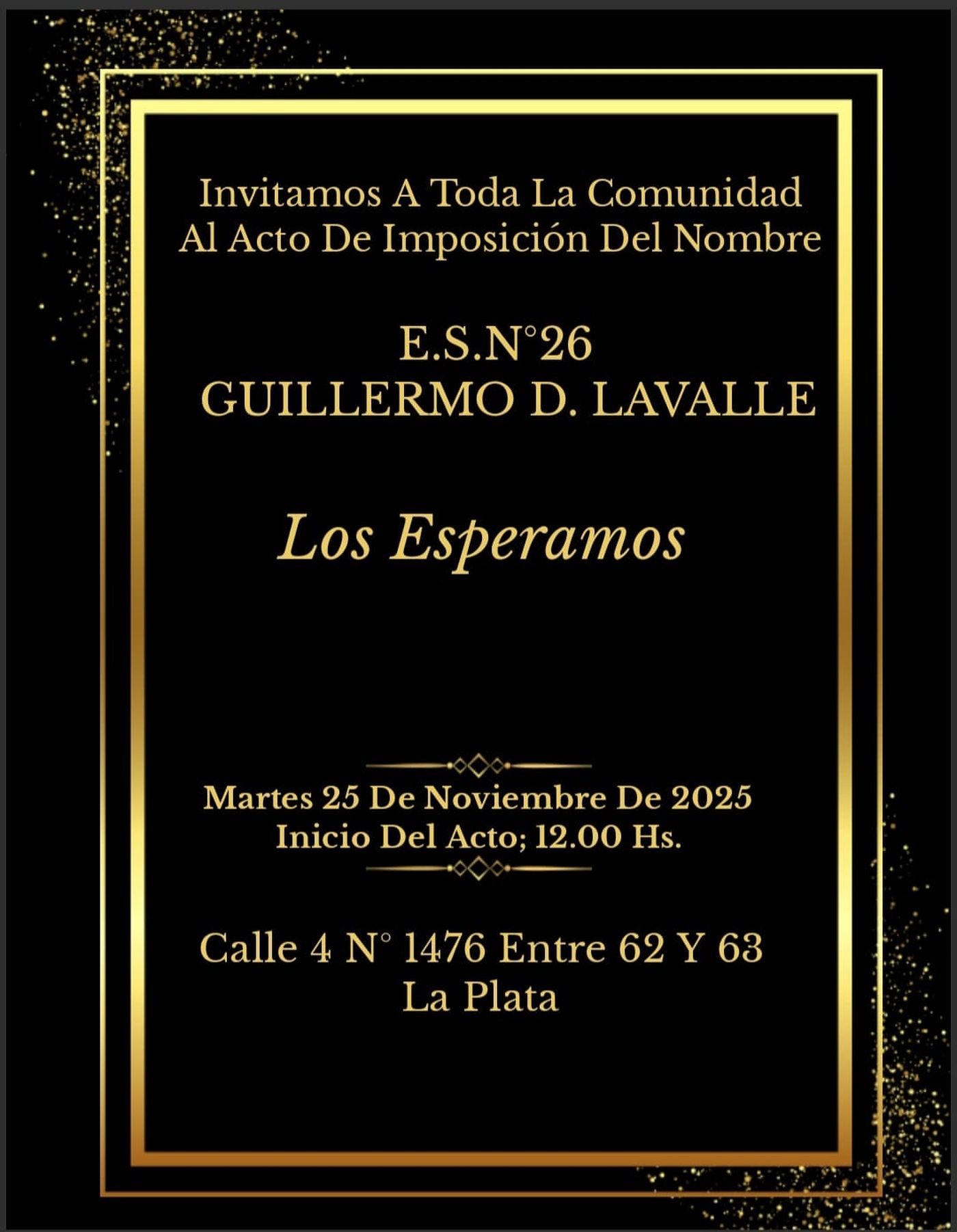 La Escuela Secundaria 26 de La Plata formalizará su nombre con el de un exdirector