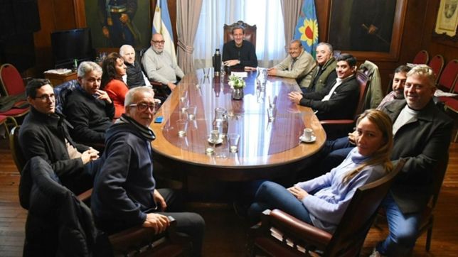 garro recibio a la cgt de la region para hablar de desarrollo y trabajo