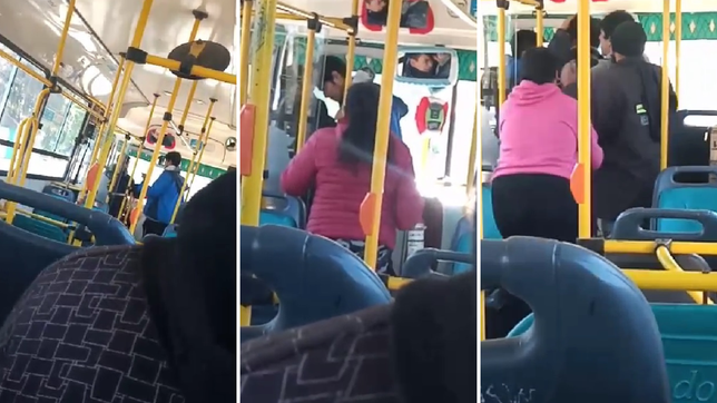 un pasajero cabeceo al chofer de un micro en ensenada en medio de una discusion por la sube