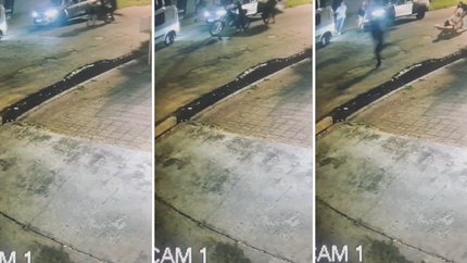 Motochorros dispararon al aire en un violento intento de robo en Tolosa que terminó frustrado