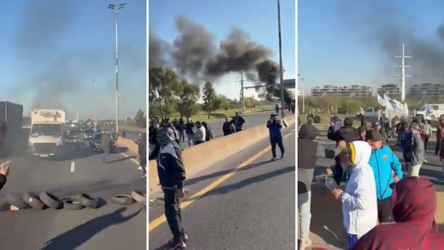 cortaron la autopista la plata-buenos aires en defensa de cristina kirchner