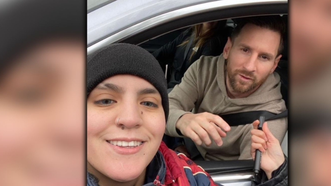 la joven que dice ser hija de maradona vio a messi: me pidio una camiseta de gimnasia