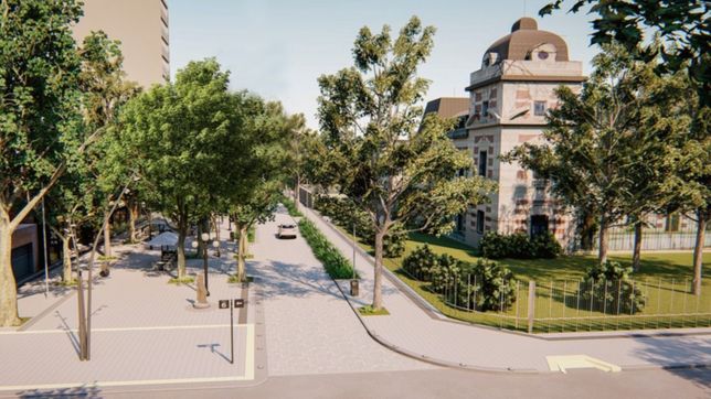 la plata soho: planean extender hasta el bosque la peatonal que ya se construye en 51