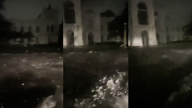 el impactante video de la municipalidad de la plata inundada por la tormenta