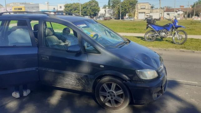 tension en la plata tras una persecucion que incluyo amenazas y un fuerte choque