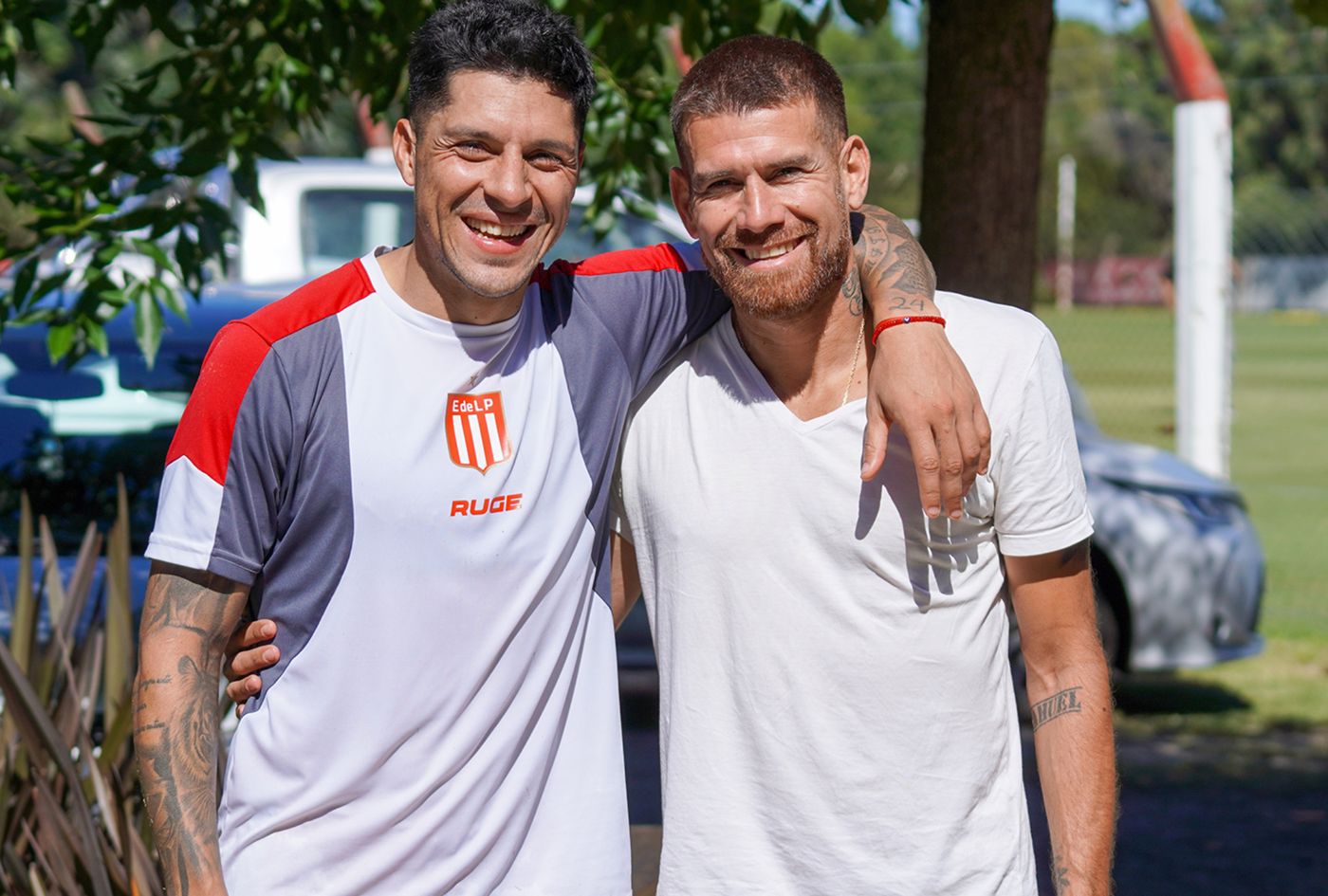 Germán Ré se reencontró con Enzo Pérez en Estudiantes. Germán Ré se reencontró con Enzo Pérez en Estudiantes.