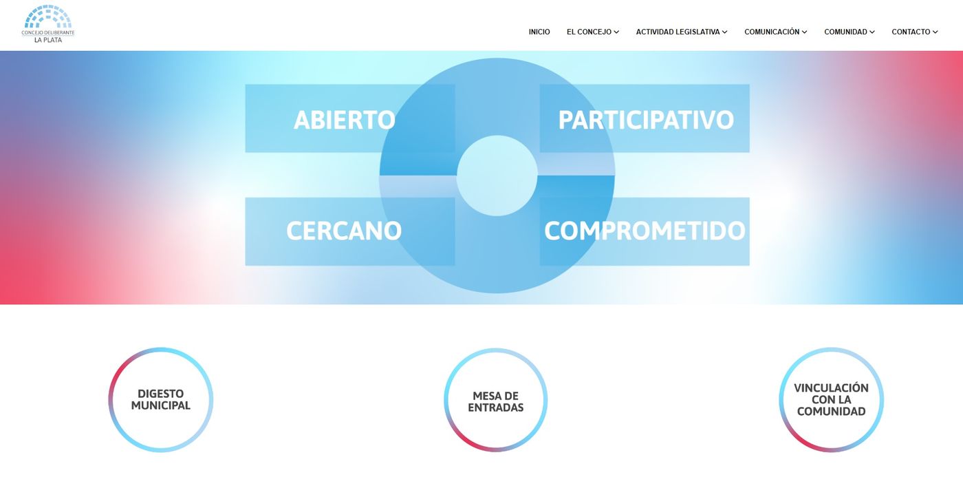El nuevo portal del Concejo Deliberante de La Plata