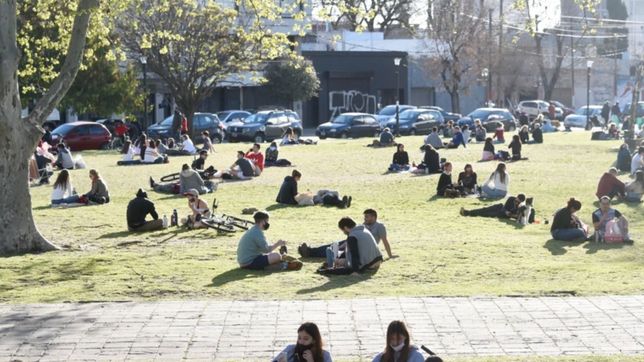 miercoles con sol a pleno y una tarde de casi 30 grados en la plata