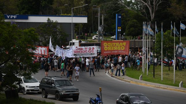 cortaron la subida de la autopista la plata - buenos aires
