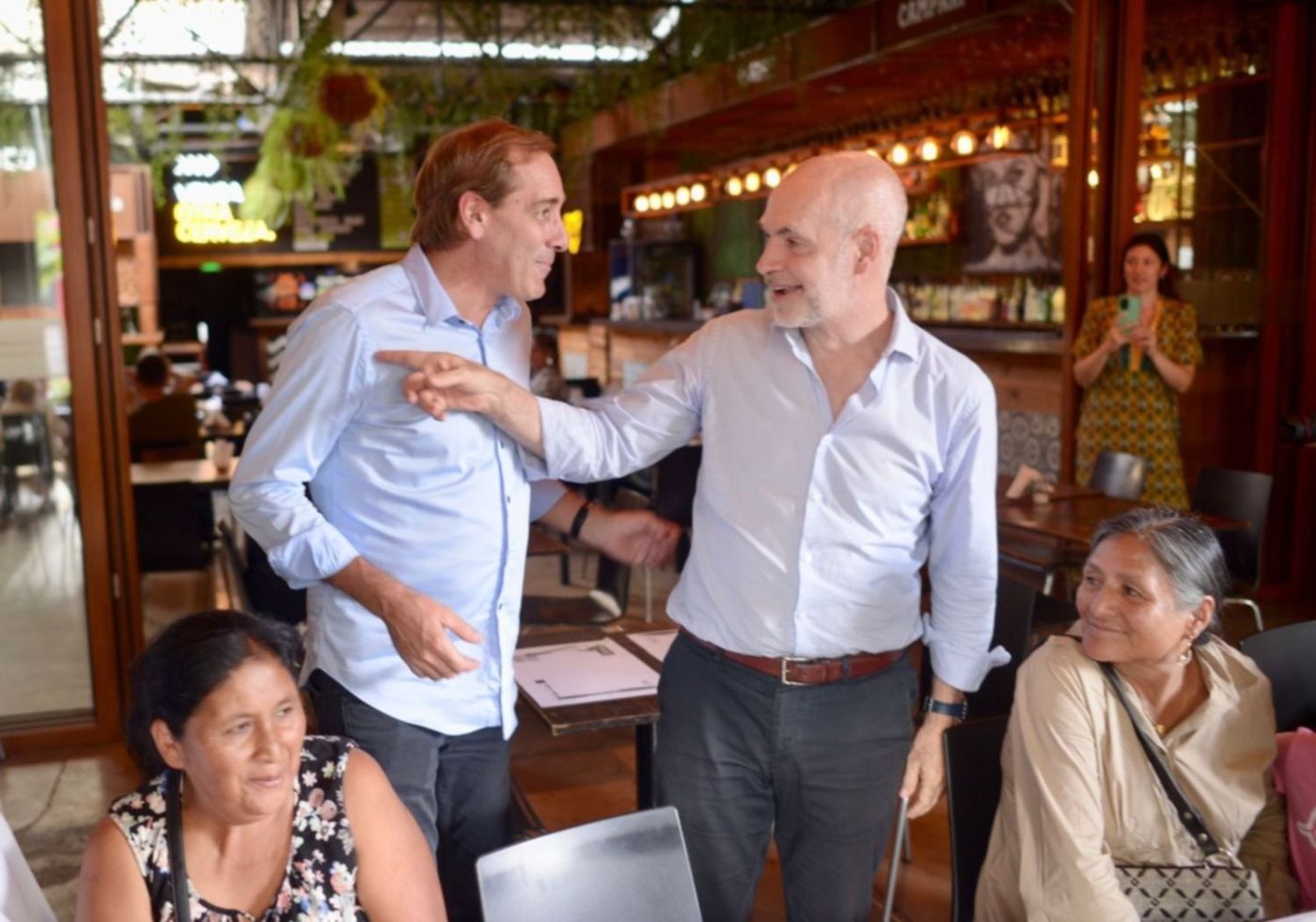 Horacio Rodríguez Larreta y Julio Garro