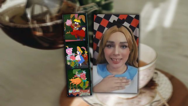 la fiesta de te con alicia llega la plata con su merienda para chicos y grandes