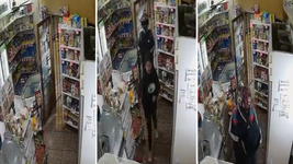 cargando una mochila de pedidos ya, asaltaron un almacen a punta de pistola