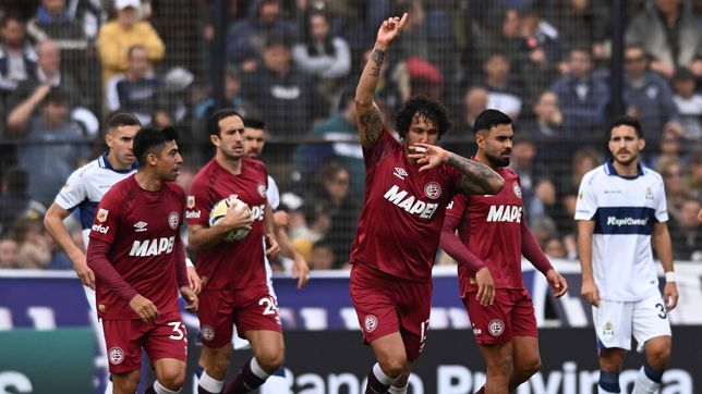 gimnasia no supo aguantar la ventaja y cayo frente a lanus