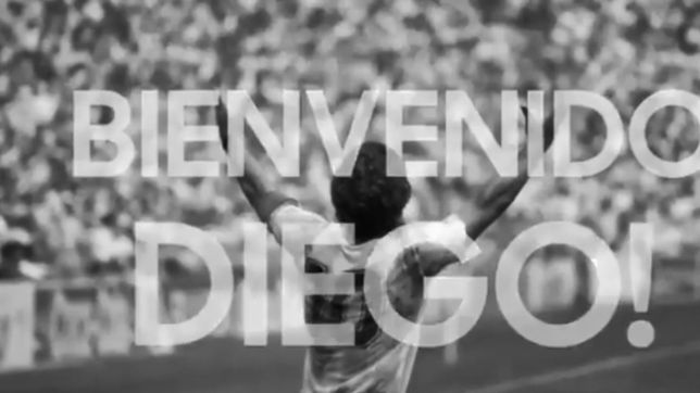 bienvenido a casa, el emotivo video que el lobo le dedico a maradona
