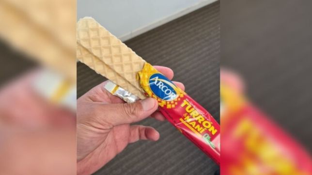 el platense que compro un turron sin relleno recibio una insolita compensacion de arcor