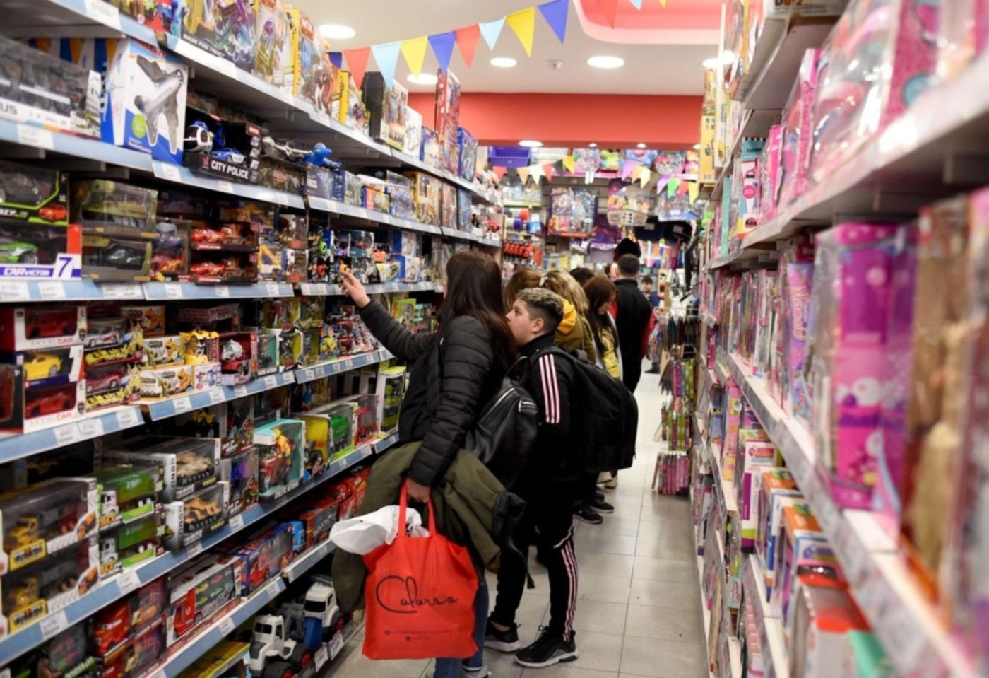 Jugueterías en la previa del día del niño
