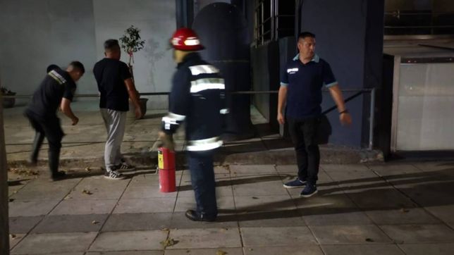 un extrano incendio en la torre 2 encendio las alarmas en la primera noche del ano