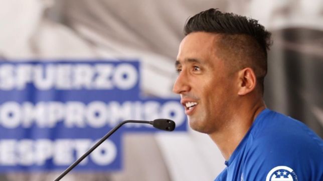 lucas barrios: estoy feliz de estar en gimnasia y de ser dirigido por maradona