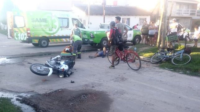 un policia borracho choco e hirio a dos personas