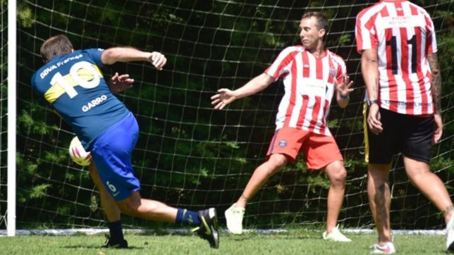 julio garro jugo con glorias de estudiantes y gimnasia, en la previa del clasico platense