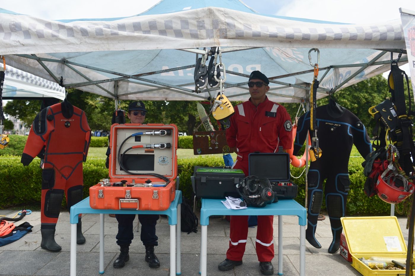 Simulacro en Plaza Moreno (2)