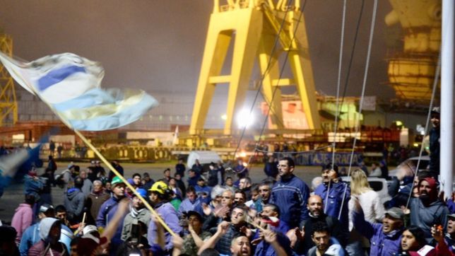 trabajadores tomaron el astillero rio santiago por la falta de insumos