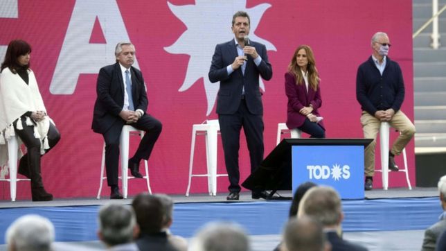 que dijeron alberto fernandez, cfk, axel kicillof, sergio massa y maximo en la plata