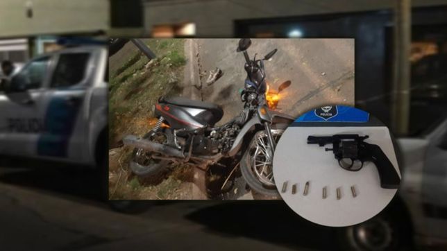 robo, tiroteo y un patrullero baleado en una violenta persecucion en la plata