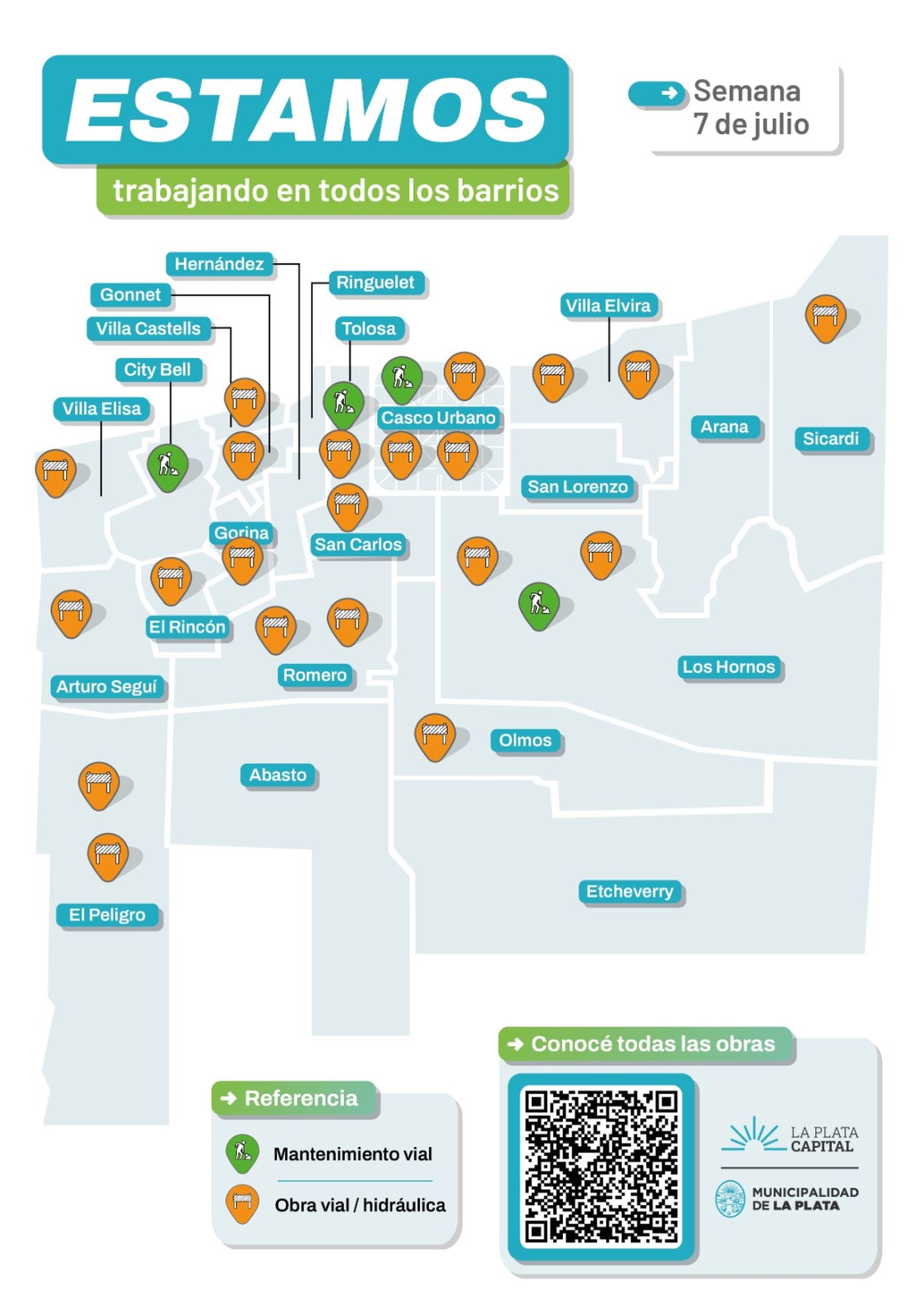 La Municipalidad de La Plata anunció cortes y desvíos en el tránsito para este semana por obras La Municipalidad de La Plata anunció cortes y desvíos en el tránsito para este semana por obras