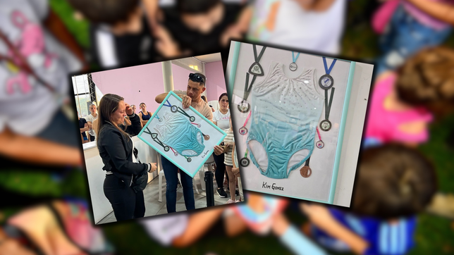 un arbol, un cuadro y varias medallas: el homenaje a kim gomez en el club donde hacia gimnasia