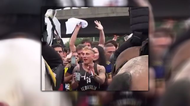 el polaco quedo en medio de la represion en el maracana