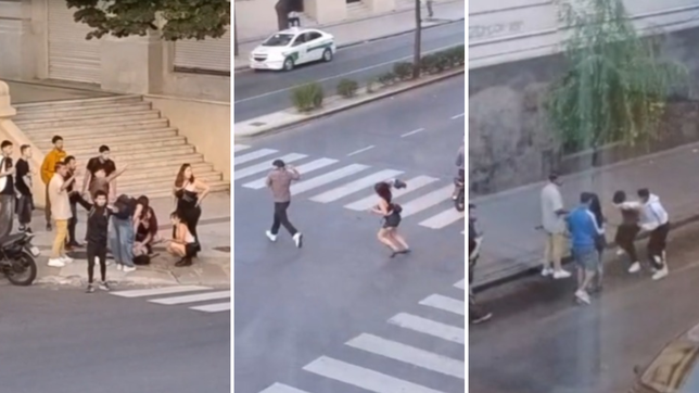 asi fue el estremecedor ataque en patota que casi termina en tragedia en el centro de la plata