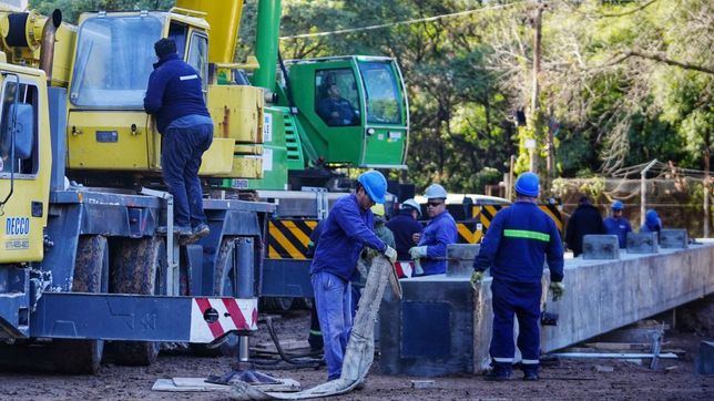 gimnasia informo el avance de la construccion de la segunda bandeja de la platea h